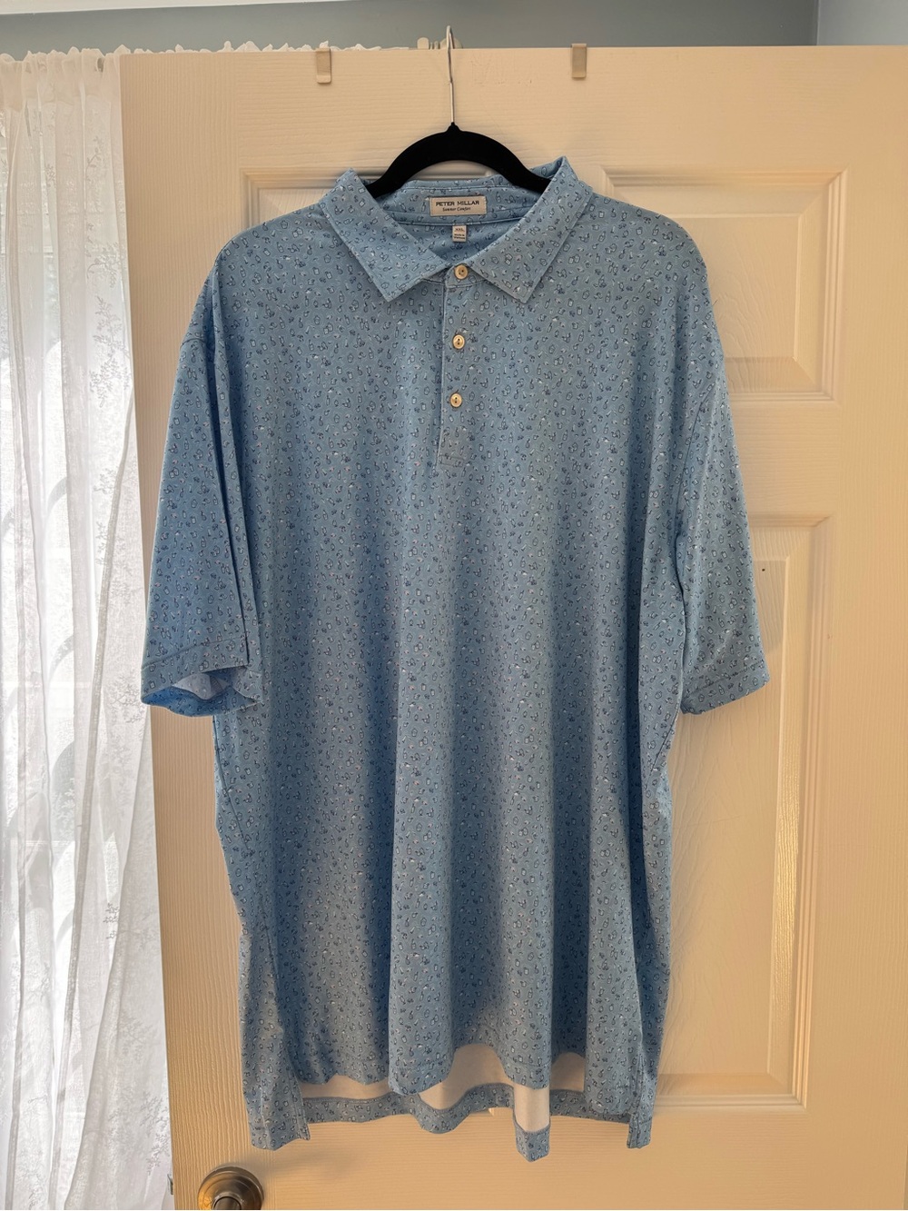 Men’s XXL Peter Millar Summer Comfort Golf Polo Cocktail Print